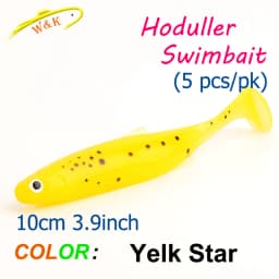10cm 5pcs/PK Swimbait Hoduller Shad  for Zander Pike Fishing Lure 3.9inch Soft Bait Floating Paddle Tail Soft Lures