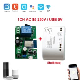 Tuya Smart Wifi Switch Module 12V 24V 220V RF 433 Remote Control Appliance Control Module 4CH Relay Work With Alexa Google Home