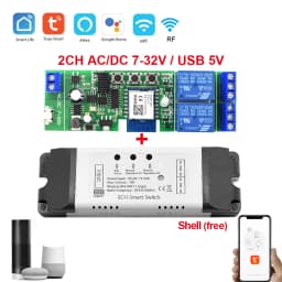 Tuya Smart Wifi Switch Module 12V 24V 220V RF 433 Remote Control Appliance Control Module 4CH Relay Work With Alexa Google Home
