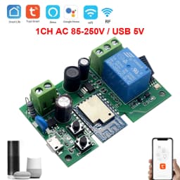 Tuya Smart Wifi Switch Module 12V 24V 220V RF 433 Remote Control Appliance Control Module 4CH Relay Work With Alexa Google Home
