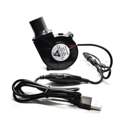 New 7530 7cm 5V USB Portable BBQ Fan for Picnic Camping Air Turbo Blower with Speed ​​Adjustment