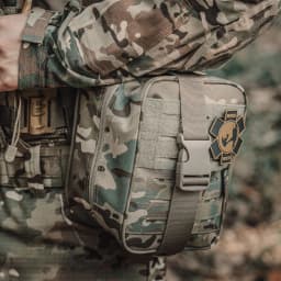 Rhino Rescue IFAK Empty Pouch Bag, Molle Tactical Pockets for Camping Hiking Outdoor Emergency Gear