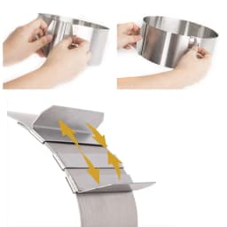 Adjustable Round Cake Ring Mold Retractable Mousse Cake Ring Stainless Steel Circle Baking Ring Cake Tools                   189