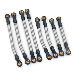 YEAHRUN 8PCS Metal High Clearance Links Set for TRX4M Bronco Defender 1/18 RC Crawler Car Chassis Linkage Parts