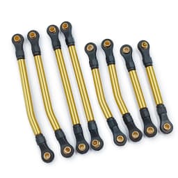 YEAHRUN 8PCS Metal High Clearance Links Set for TRX4M Bronco Defender 1/18 RC Crawler Car Chassis Linkage Parts