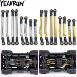 YEAHRUN 8PCS Metal High Clearance Links Set for TRX4M Bronco Defender 1/18 RC Crawler Car Chassis Linkage Parts