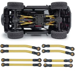 YEAHRUN 8PCS Metal High Clearance Links Set for TRX4M Bronco Defender 1/18 RC Crawler Car Chassis Linkage Parts