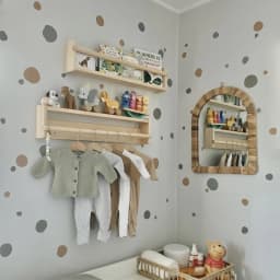 Boho Colorful Polka Dots Children Wall Stickers Removable Nursery Wall Decals Poster Print Kids Bedroom Interior Home Decor