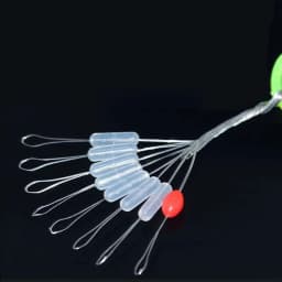 800pcs 100 Groups 8 in 1 Float Rubber Stopper Fishing Bobber Stopper Float Oval Bean Space Fishing Line Tackle Accessories
