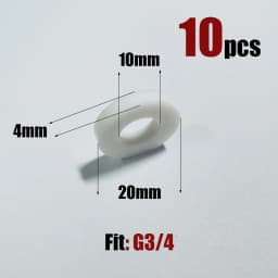High Pressure PTFE Washer, Sealing Gasket for TR21-4, W21.8, CGA320, G3/4 Thread