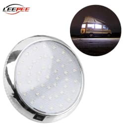 12V Car Interior Light Reading Roof Ceiling Dome Lamp LED Auto Accessories For Campervan Caravan Truck Trailer Boat Off Road 4x4