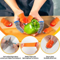 Gardening Silicone Thumb Knife Protector Harvesting Tool Finger Plant Fruit Picking Knives Separator Garden Tool
