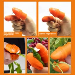 Gardening Silicone Thumb Knife Protector Harvesting Tool Finger Plant Fruit Picking Knives Separator Garden Tool