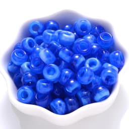 100Pcs Pony Beads 6x9mm Glitter Acrylic Beads Luminous Spacer Beads For Diy Craft Jewelry Bracelets Making Hair Supplies