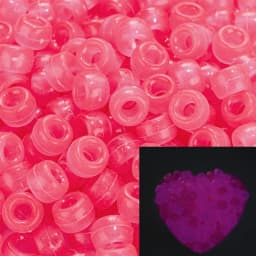 100Pcs Pony Beads 6x9mm Glitter Acrylic Beads Luminous Spacer Beads For Diy Craft Jewelry Bracelets Making Hair Supplies