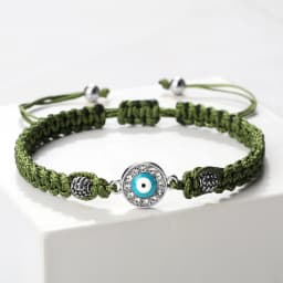 Women Crystal Blue Evil Eye Braided Bracelet Turkish Healing Yoga Couple Bracelet&Bangles Chain Pulsera Jewelry Gift Wholesale