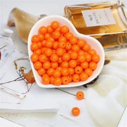 Candy Color Acrylic Round Beads 3mm-12mm Loose Balls Spacer beads for needlework & Jewelry Making