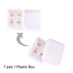 LUXUSTEEL Trendy Imitation Pearl Earrings For Women Stainless Steel Screw-Back Stud Earrings Geometric Wedding Jewelry Gifts
