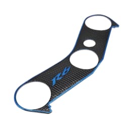 Motorcycle Triple Tree Top Clamp Upper Front End Decals 3D Logo Soft Plastic Protector Pad Sticker For Yamaha R6 YZFR6 2006-2016