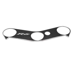 Motorcycle Triple Tree Top Clamp Upper Front End Decals 3D Logo Soft Plastic Protector Pad Sticker For Yamaha R6 YZFR6 2006-2016
