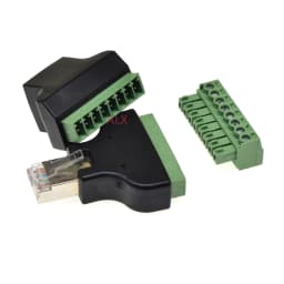1Pcs High Quality RJ45 To Screw Terminal Adaptor RJ45 Male/Female To 8 Pin Connector RJ45 Splitter For CCTV DVR CCTV Accessories