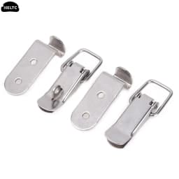1PCS Stainless Steel 304 Toolbox Locking Latch Hasps Metal Toggle Catch Clasp Box Loaded Hinges Furniture Hardware Accessories