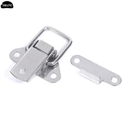 1PCS Stainless Steel 304 Toolbox Locking Latch Hasps Metal Toggle Catch Clasp Box Loaded Hinges Furniture Hardware Accessories