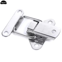 1PCS Stainless Steel 304 Toolbox Locking Latch Hasps Metal Toggle Catch Clasp Box Loaded Hinges Furniture Hardware Accessories