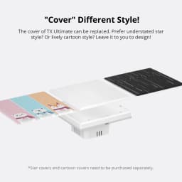 SONOFF T5 WiFi Smart Touch Wall Switch Full Touch Panel Replaceable Cover 2 Way Control Light Switch for Alexa Alice Google Home