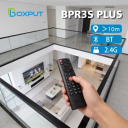 BOXPUT BPR3S Plus Air Mouse Voice Control Dual‑Mode Bluetooth 5.0 2.4GHz IR Learning 6‑Axis Gyro Remote Control Android TV Box