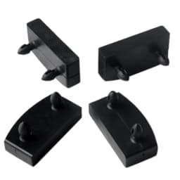 10Pcs Black Plastic Square Replacement Sofa Bed Slat Centre End Caps Holder Inner Rubber Sleeve For Wooden Bed Bunks Frame Parts