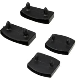 10Pcs Black Plastic Square Replacement Sofa Bed Slat Centre End Caps Holder Inner Rubber Sleeve For Wooden Bed Bunks Frame Parts