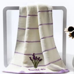 High Quality Bath Towel Cotton Embroidery Lavender Aromatherapy Soft Hand Face Towel Sheet Set 34 X 74cm Bath Towel