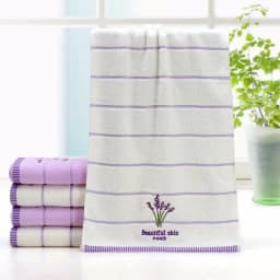 High Quality Bath Towel Cotton Embroidery Lavender Aromatherapy Soft Hand Face Towel Sheet Set 34 X 74cm Bath Towel