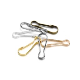 100Pcs/Lot Lanyard Snap Clip Hooks Metal Spring Gourd Purse Buckle Connector For DIY Keychain Zipper Pull ID Card Findings