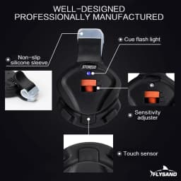 FLYSAND Fishing Bite Alarm Electronic Fish Alarm Bite Sensor Indicator Alarm Fishing Bite Sound Alert Sensitive Indicator