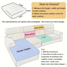 Thicken Sofa Seat Cushion Cover Jacquard Chair Cover Sofa Slipcover Stretch Adjustable Sofa Cover Pets Kids Furniture Protector