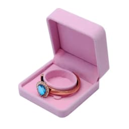 Elegant Pink Velvet Jewelry Box Ring Box Wedding Earrings Necklace Bracelet Storage Organizer Gift Set Box