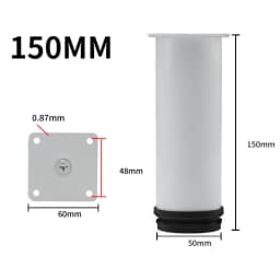 Black Stainless Steel Adjustable Foot Cabinet Sofa Cabinet Foot Adjustable Furniture Foot Support Legs TV Bed Coffee Table Foot