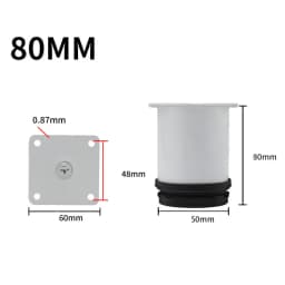 Black Stainless Steel Adjustable Foot Cabinet Sofa Cabinet Foot Adjustable Furniture Foot Support Legs TV Bed Coffee Table Foot