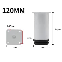 Black Stainless Steel Adjustable Foot Cabinet Sofa Cabinet Foot Adjustable Furniture Foot Support Legs TV Bed Coffee Table Foot
