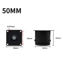 Black Stainless Steel Adjustable Foot Cabinet Sofa Cabinet Foot Adjustable Furniture Foot Support Legs TV Bed Coffee Table Foot