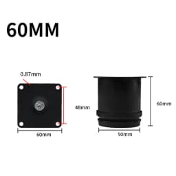 Black Stainless Steel Adjustable Foot Cabinet Sofa Cabinet Foot Adjustable Furniture Foot Support Legs TV Bed Coffee Table Foot