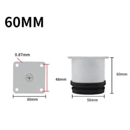 Black Stainless Steel Adjustable Foot Cabinet Sofa Cabinet Foot Adjustable Furniture Foot Support Legs TV Bed Coffee Table Foot