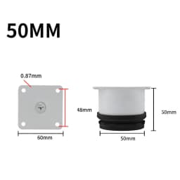 Black Stainless Steel Adjustable Foot Cabinet Sofa Cabinet Foot Adjustable Furniture Foot Support Legs TV Bed Coffee Table Foot