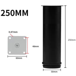 Black Stainless Steel Adjustable Foot Cabinet Sofa Cabinet Foot Adjustable Furniture Foot Support Legs TV Bed Coffee Table Foot