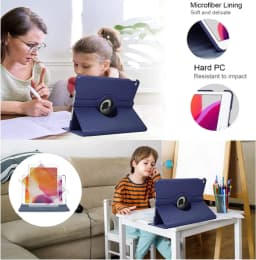 Case For Apple iPad Pro 12.9 2015/2017 360 Rotating Smart Cover iPad Air 13 2024 2025 12.9"2018-22 PU Leather Funda Tablet Shell