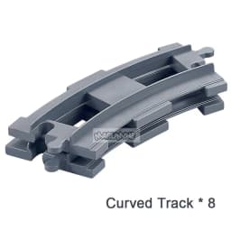 Marumine MOC Block Train Straight Curved Track Crossover Parts Railway Switch Big Size Building Bricks City View Accessories