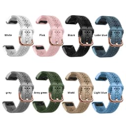 Replacement Silicone Watchband For Garmin Fenix 5S Plus 6S Pro 7S Quick Release 20mm Watch Strap Accessories Easyfit Bracelet