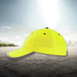 High Visibility Reflective Baseball Cap Yellow Safety Hat Work Safety Helmet Washable Hat Safety Traffic Cap Hard Hat